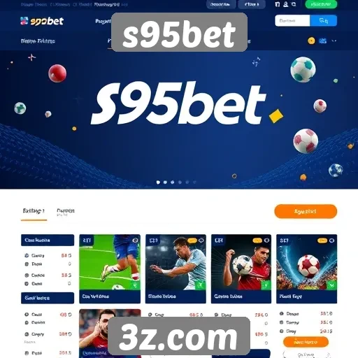 Design do site s95bet é intuitivo e funcional